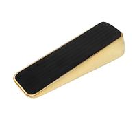 Select Hardware 03313 Decorative Rubber Brass Stop, Wedge, Anti Slip Door Holder
