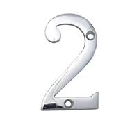 Select Hardware 045539N Numeral No 2 House Number, Chrome