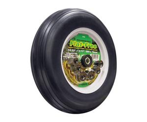 Select Hardware Flat-Free Puncture-Proof Wheelbarrow Wheel 14" (36Cm), 181Kg Load Capacity - 16mm Ball Bearing Bore, Optional 21mm Bushes