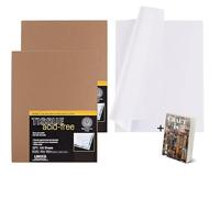 Select Kits - Lineco Buffered Interleaving White Archival Tissue Paper - 10" X 15 2 Pack 200 Count Sheet Protectors for Conserving Photo Paper, Art Paper, Documents, Textiles with Ebook