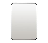 Select Mirrors Oslo Wall Mirror - Modern Style Aluminium Bathroom Mirror - Rectangle Living Room Decor Mirror - 4mm HD Glass Mirror - Bathroom Wall Decor Mirror with Aluminium Frame - 50x70cm - Black