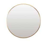 Select Mirrors Oslo Wall Mirror - Modern Style Aluminium Bathroom Mirror - Round Living Room Decor - 4mm HD Glass Mirror - Bathroom Wall Decor with Aluminium Frame - 50cm dia - Gold