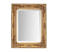 Select Mirrors Rhone Mirror - French Vintage, Antique Baroque Style - 42cm x 53cm - Chic Home Decor (Antique Gold)