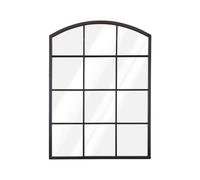 Select Mirrors Rockford Arched Window Wall Mirror - 56cm x 76cm (Black)