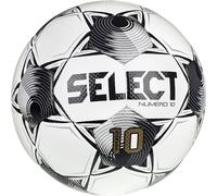 SELECT Numero 10 Soccer Ball, White/Black/Silver V25, Size 4