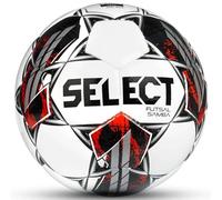 SELECT Samba V22 Futsal Ball, Senior, White/Black/Red, Senior(Size 4)