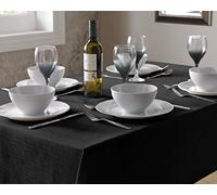 Select Tablecloth Tablecloth, Polyester, Black, 135 x 135 cm
