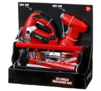 SELECT TRADER 23 Pcs Construction Tool Accessories Playset, Construction Pretend Play Toy Kit, Christmas and Birthday Educational Toy Gift for For Children Ages 3+ Years Old