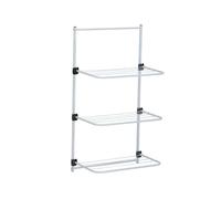 SELECT TRADER Over Door 3 Tier Clothes Airer, 12m Drying Space, Space Saving Folding Steel Laundry Rack, Hooks Over Door, Perfect for Laundry & Drying Bathroom, Indoor Air Dryer for Small Spaces