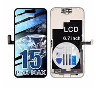 Select US for iPhone 15 Pro Max Screen Replacement 6.7 inch,LCD Display Touch Screen Digitizer Assembly with Repair Tools Set, Compatible with Model A2849, A3105, A3106, A3108