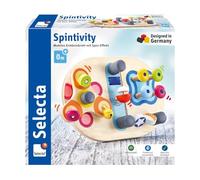 Selecta 62064 Spintivity, Wooden Motor Skills Board, 20 cm, Spinitivity
