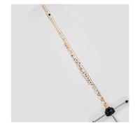 Selected Beautiful Phosphor Bronze Material Flute 17 Open Hole C Tone With E Machine-made Instrument Flute For Beginners