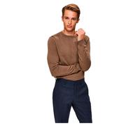 SELECTED HOMME Men's Slhberg Crew Neck B Noos Pullover, Teak/Detail: Melange, M