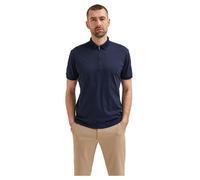 Selected Fave Short Sleeve Polo Blue L Men