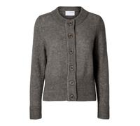 SELECTED FEMME Female Cardigan Wool Blend Knit, Medium Grey Melange, XS