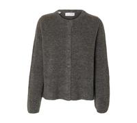 SELECTED FEMME Slflulu New LS Knit Cardigan Noos, Medium Grey Melange, XXL
