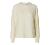 SELECTED FEMME Female Knitted Jumper Long Sleeve, Snow White, S