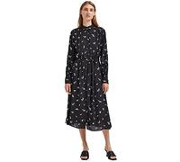 SELECTED FEMME Female Midi Dress Print, Black, 6