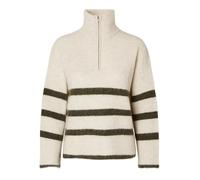 SELECTED FEMME Female Pullover Half-Zip, Birch 2., M