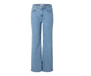Selected Femme Ice High Waisted Wide Leg Jeans LIGHT BLUE DENIM SIZE 26