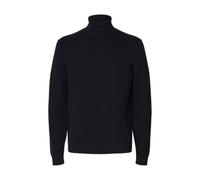 SELECTED FEMME Slhdane LS Knit Structure Roll Neck Noos, Sky Captain, M