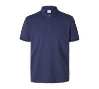 SELECTED FEMME Men's Slhfave Sport Zip SS Polo Noos, Oceana, L