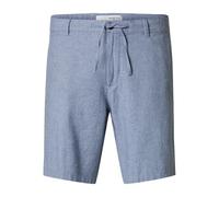 SELECTED FEMME Men's Slhregular-Brody Linen Shorts Noos, Cashmere Blue, S