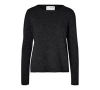 SELECTED FEMME Women's Slfmanila Ls Knit Cashmere O-Neck Noos Jumper, Black, M