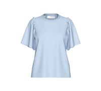 SELECTED FEMME Slfpenelope 2/4 Ruffle Tee Noos, Cashmere Blue, L