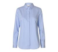 SELECTED FEMME Slfromie LS Striped Fitted Shirt Noos, Bright White, 14