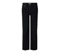 SELECTED FEMME Slfstraight Bea-Kori Mw Jeans Noos, Black Denim, 29W x 32L