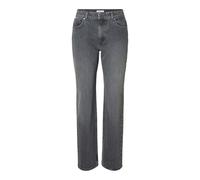SELECTED FEMME Slfstraight Bea-Kori Mw Jeans Noos, Medium Grey Denim, 28W x 32L
