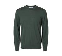 SELECTED FEMME Men's Slhtray Ls Knit Merino Crew Neck Noos, deep Forest, M