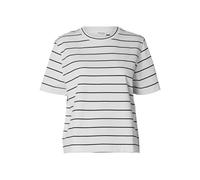 SELECTED FEMME Women's Female T-Shirt Gestreiftes Boxy Fit, Bright White, S
