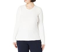 SELECTED FEMME Women's SLFANNA LS Crew Neck TEE S NOOS Long-Sleeved, Snow White, XL