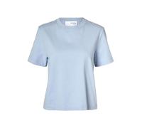 SELECTED FEMME Women's Slfessential SS Boxy Tee Noos T-Shirt, Cashmere Blue, S