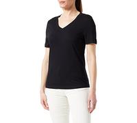 SELECTED FEMME Women's Slfessential Ss V-Neck Tee Noos T-Shirt, Black, XS
