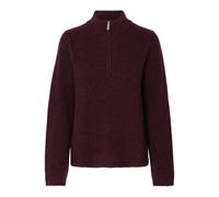 SELECTED FEMME Women's Slflulu Ls Knit Half Zip Noos, FIG, M