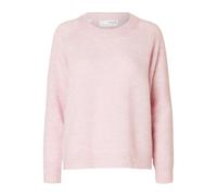 SELECTED FEMME Women's Slflulu Ls Knit O-Neck Noos Pullover Sweater, Bleached Mauve, S