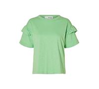 SELECTED FEMME Women's Slfrylie Ss Florence Tee M Noos T-Shirt, Absinthe Green, S