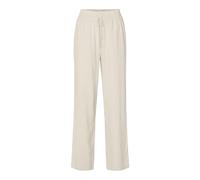 SELECTED FEMME Women's Slfviva-gulia Hw Long Linen Pant Noos Trousers, Sandshell, 12