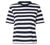 SELECTED FEMME Women's Striped T-Shirt, Dark Sapphire, S