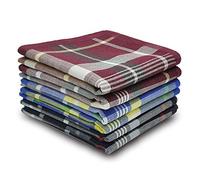 Selected Hanky 100% Cotton Men's Handkerchief 6 Piece Gift Set