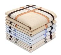 Selected Hanky 100% Cotton Men's Handkerchief 6 Piece Gift Set-8