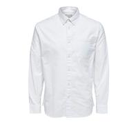 SELECTED HOMME Men's Slhregrick-ox Flex Shirt Ls S Noos, White, S