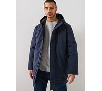 Selected Homme Franklin Urban Technical Parka Coat, Navy, Size L, Men Navy