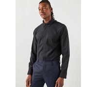 Selected Homme Grick Long Sleeve Plain Oxford Shirt, Black, Size L, Men Black