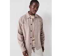 Selected Homme Henry Relaxed Fit Overshirt, Sand Mix, Size Xl, Men And Mix