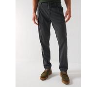 Selected Homme Leroy Tapered Trousers, Dark Grey, Size M, Men Dark Grey