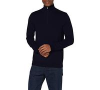 SELECTED HOMME Male Knitted Jumper Half Zip, Navy Blazer/Detail: Melange, XL